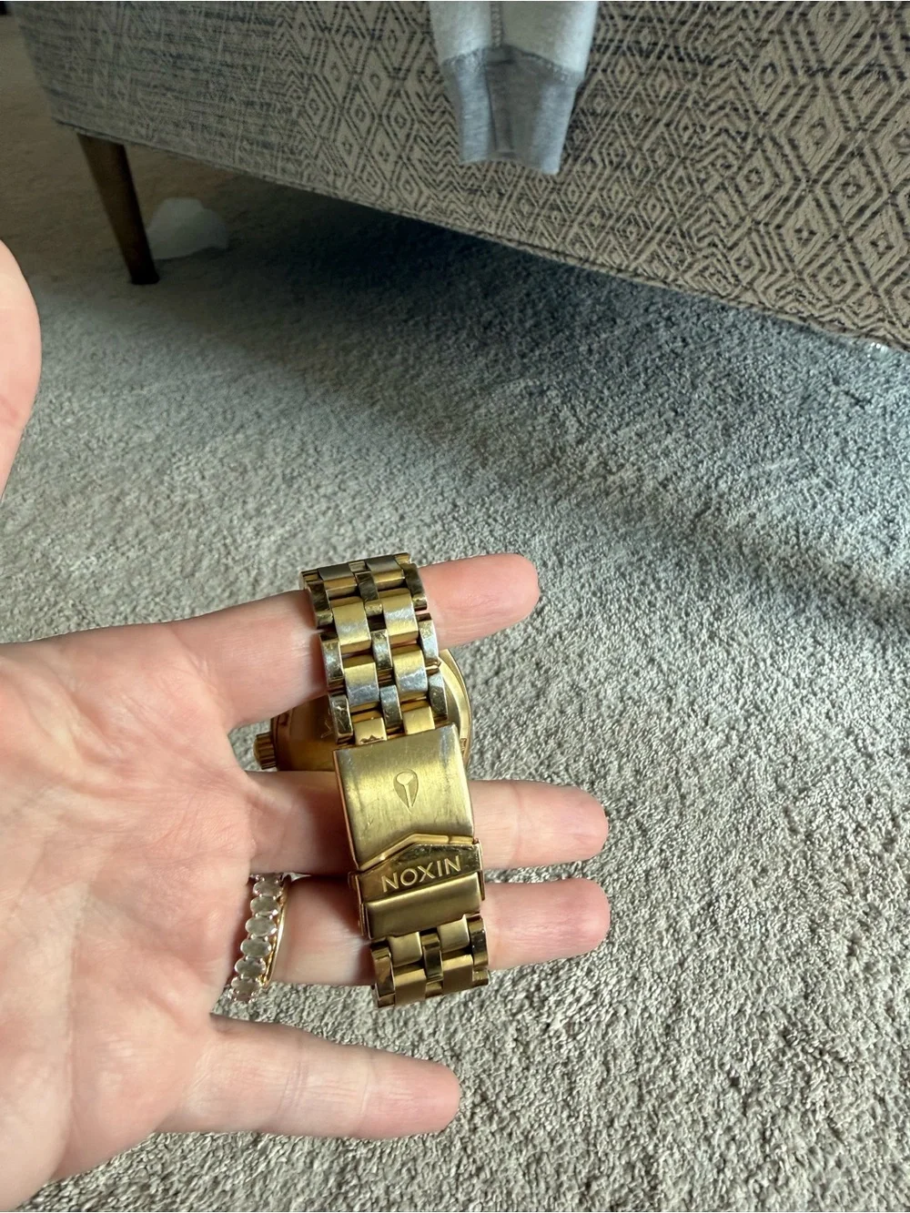 Nixon “The Monopoly” Gold Tone Stainless Steel Japanese Quartz watch